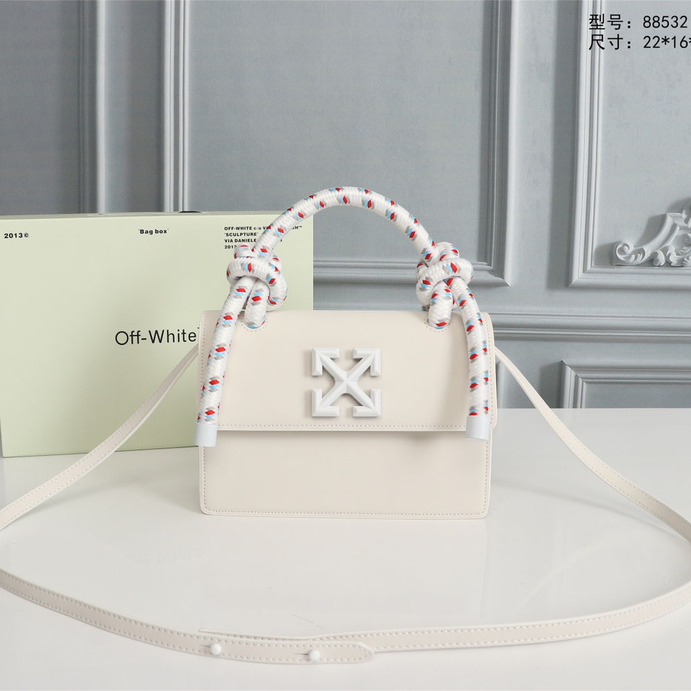 Off White Top Handle Bags - Click Image to Close